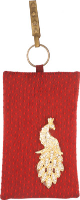 Vama Fashions Mobile Pouch for Women/girls to carry phone,cards&other Stuff. Potli(Red)
