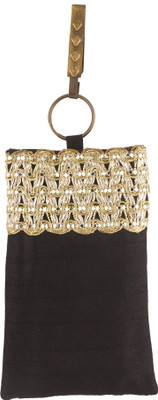 

Vama Fashions Mobile Pouch for Women/girls to carry phone,cards&other Stuff. Potli(Black)