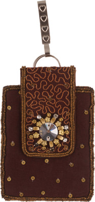 

Vama Fashions Mobile Pouch for Women/girls to carry phone,cards&other Stuff. Potli(Brown)