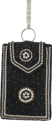 

Vama Fashions Mobile Pouch for Women/girls to carry phone,cards&other Stuff. Potli(Black)