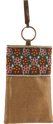 

Vama Fashions Mobile Pouch for Women/girls to carry phone,cards&other Stuff. Potli(Brown)