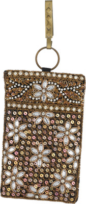 

Vama Fashions Mobile Pouch for Women/girls to carry phone,cards&other Stuff. Potli(Brown)