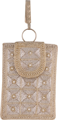 

Vama Fashions Mobile Pouch for Women/girls to carry phone,cards&other Stuff. Potli(Silver)