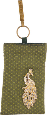 

Vama Fashions Mobile Pouch for Women/girls to carry phone,cards&other Stuff. Potli(Green)