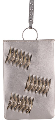 

Vama Fashions Mobile Pouch for Women/girls to carry phone,cards&other Stuff. Potli(Silver)