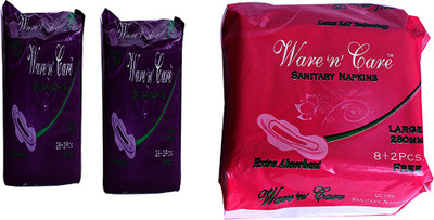 

Ware"N" Care Ultra Clean Wings Sanitary Pad(Pack of 70)