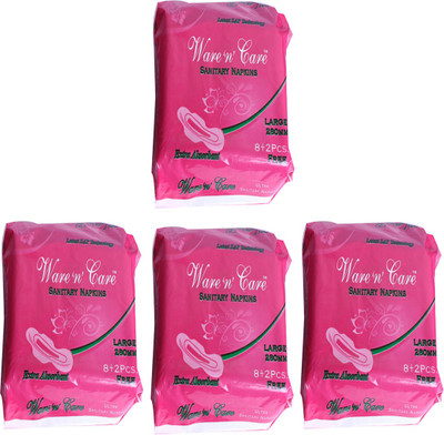 Ware"N" Care Ultra Clean Wings Sanitary Pad(Pack of 40)