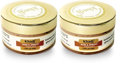 

Khadi Global Rose Apricot Walnut Scrub Pack of 2 Scrub(100 ml)