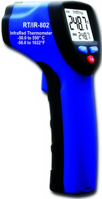

BalRama Non Contact Infrared Thermometer Gun Temperature Meter Tester Pyrometer Range -50° to 550°C + Backlight + Pouch Cover Case Handheld IR Laser Wireless Sensor Security System