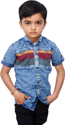 

JG FORCEMAN Boy's Solid Casual Light Blue Shirt, Sky blue