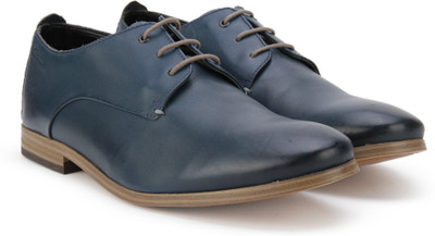 

Clarks Chinley Walk Blue Leather Lace Up For Men(Navy