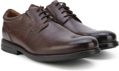 

Clarks Hopton Walk Walnut Leather Lace Up For Men(Brown