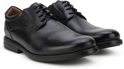 

Clarks Hopton Walk Black Leather Lace Up For Men(Black