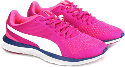 

Puma FlexT1 IDP Running Shoes For Women(White, Ultra magenta-puma white