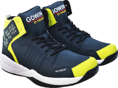 

Gowin By Triumph Neo Boost_Navy/Lime Walking Shoes For Men(Multicolor, Navy::green::white