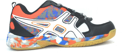 

RXN BD-21 Badminton Shoes For Men(Multicolor, White/orange