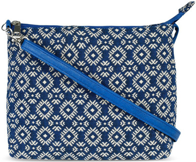 

Cappuccino Women Casual Blue Leatherette Sling Bag