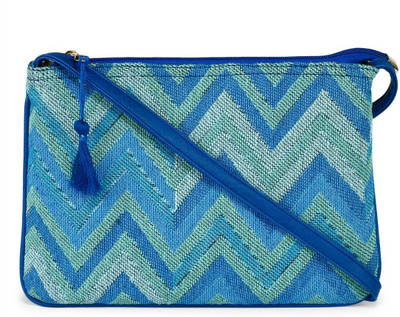

Cappuccino Women Casual Blue Leatherette Sling Bag