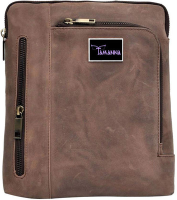 

Tamanna Men & Women Casual Brown Genuine Leather Sling Bag