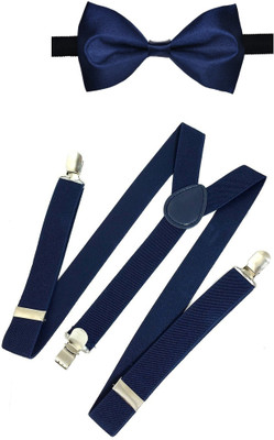 

BnB Y- Back Suspenders for Men, Boys, Women, Girls(Blue)