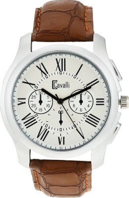 Cavalli CW 358 Exclusive White Dial Analog Watch  - For Men   Watches  (Cavalli)