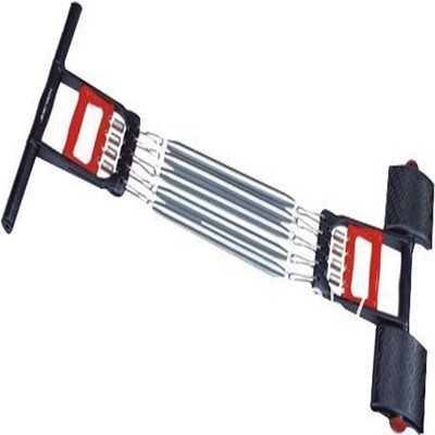 

YOGERS Tummy Trimmer with Chest Expander Hand Gripper with 5 Springs Ab Exerciser(Red, Black), Black;red