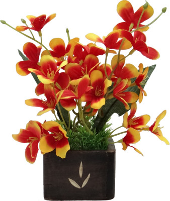 

Ace Flowers Multicolor Cosmos Artificial Flower with Pot(8.25 inch, Pack of 1)