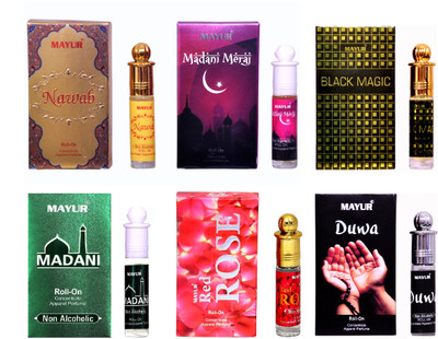 

Mayur Ramadan Kareem Special Attar Combo (6Pcs of 8ml) Floral Attar(Islamic Bakhur)