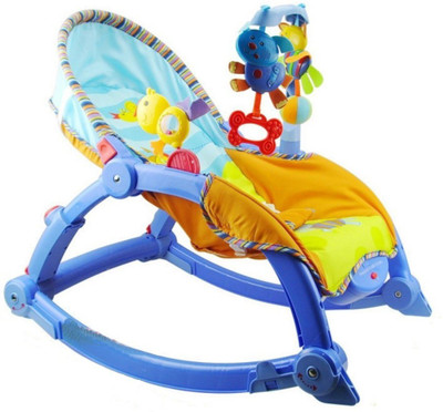 

Toyshine Newborn to Toddler Portable Baby Chair Cum Rocker Rattle(Blue)
