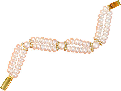 Classique Designer Jewellery Alloy Bracelet, White