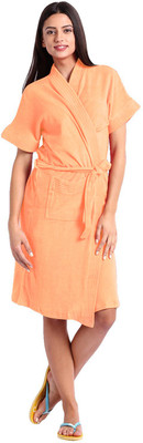 

seemee Light Fawn  Size Bath Robe(Bath Robe, For: Women, Light Fawn