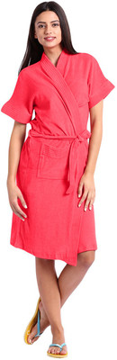 seemee Cherry  Size Bath Robe(Bath Robe, For: Women, Cherry