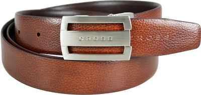 

Cross Men Formal Brown, Tan Genuine Leather Reversible Belt