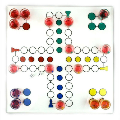 

Skywalk Jumbo Drinking Ludo Crystal Game Set Board Game