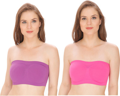 ShopOlica by shopolica Women Tube Heavily Padded Bra(Purple)