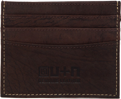 

U+N Regualr Cardholder 6 Card Holder(Set of 1, Brown)