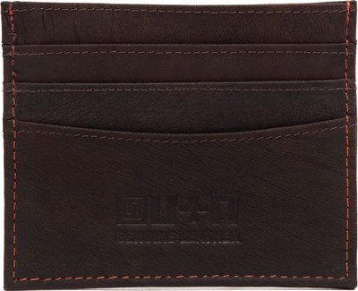 

U+N Regualr Cardholder 6 Card Holder(Set of 1, Brown)