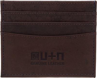 

U+N Regualr Cardholder 6 Card Holder(Set of 1, Brown)