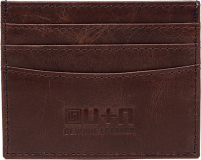 

U+N Regualr Cardholder 6 Card Holder(Set of 1, Brown)