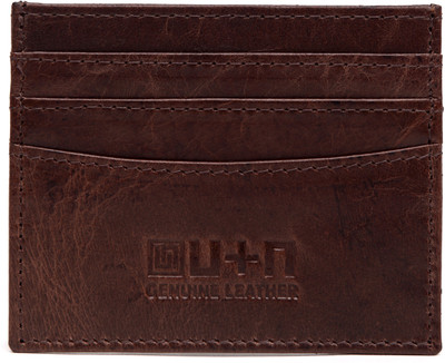 

U+N Regualr Cardholder 6 Card Holder(Set of 1, Brown)