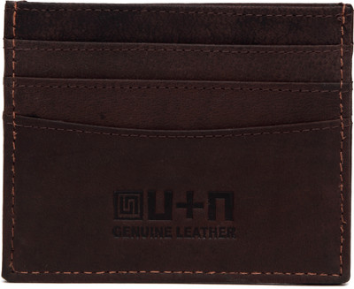 

U+N Regualr Cardholder 6 Card Holder(Set of 1, Brown)