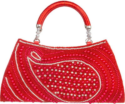 

Louise Belgium Party Orange Clutch