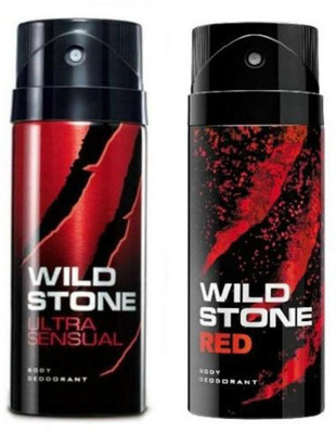 

Wild Stone Ultra Sensual And Red Combo Pack 2 (150 ML) Deodorant Spray - For Men(1 ml, Pack of 2)