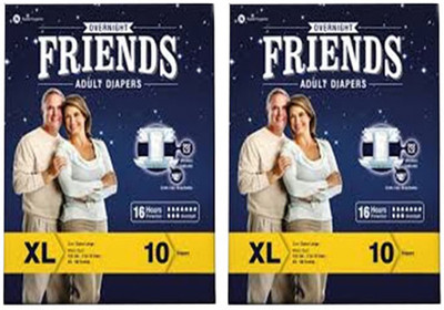 Friends Overnight Adult Diapers - XL(20 Pieces)