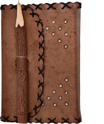 

Purpledip Regular Diary(Handmade, Brown)