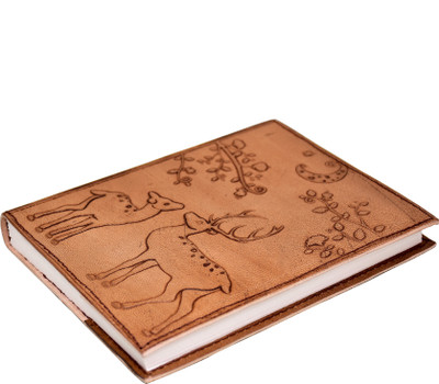 Purpledip Handmade Regular Diary Unruled 150 Pages(Brown)