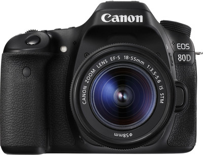 View Canon EOS 80D DSLR Camera Body with 18-55 IS STM(Black) Camera Price Online(Canon)