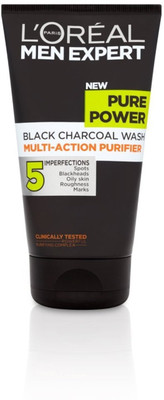 L'Oreal Paris Men Expert Pure Power Black Charcoal Anti-action Purifier Face Wash(149 g)