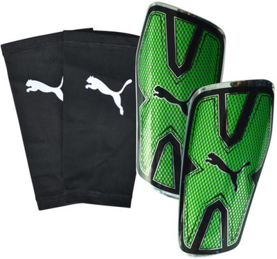 

Puma evoPOWER Vigor Graphi GUARD Football Shin Guard(, Green, Black, Silver, Green gecko-blk-slvr