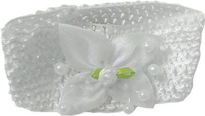 

Bunny Collections White Hairband for Baby Girls Head Band(Blue)
